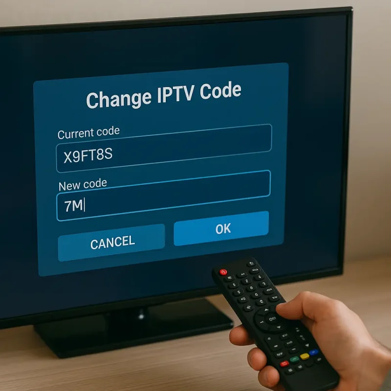 changer le code IPTV