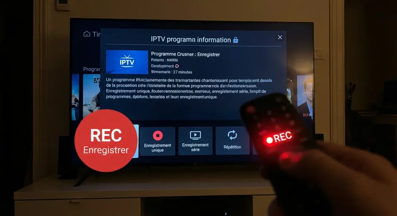 Comment programmer un enregistrement sur IPTV