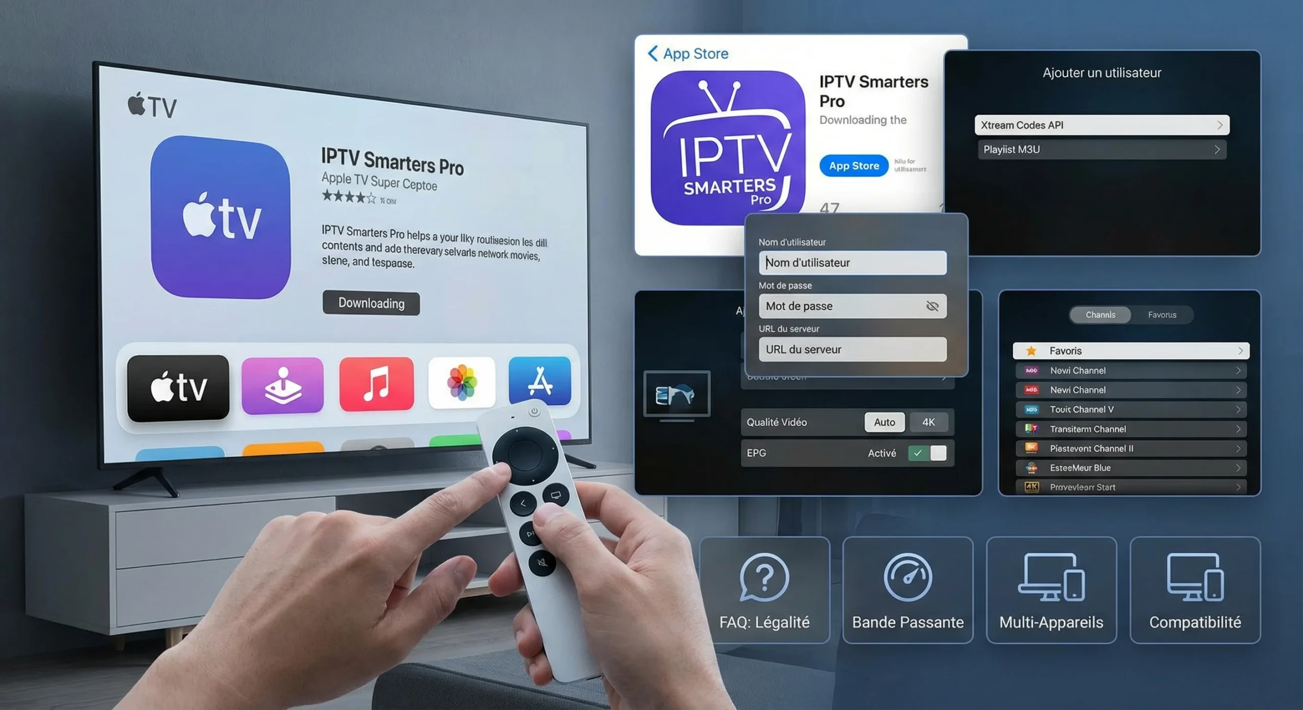 Comment installer IPTV sur apple TV