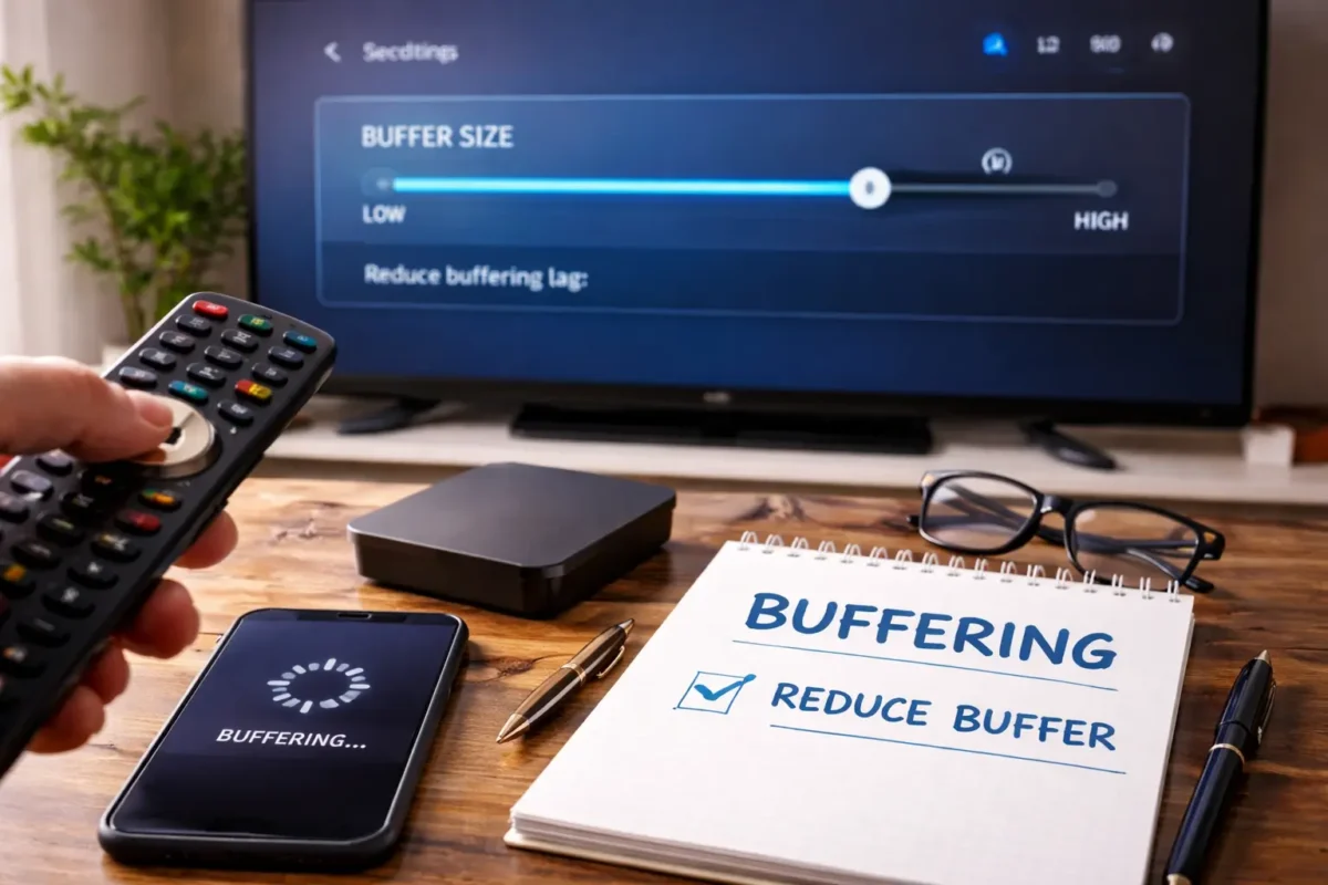 réduire la limite de buffer change quelque chose sur iptv smarters pro